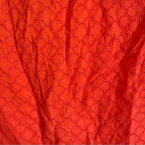 Talbots Orange Eyelet Sleeveless Blouse - Picture 3 of 5